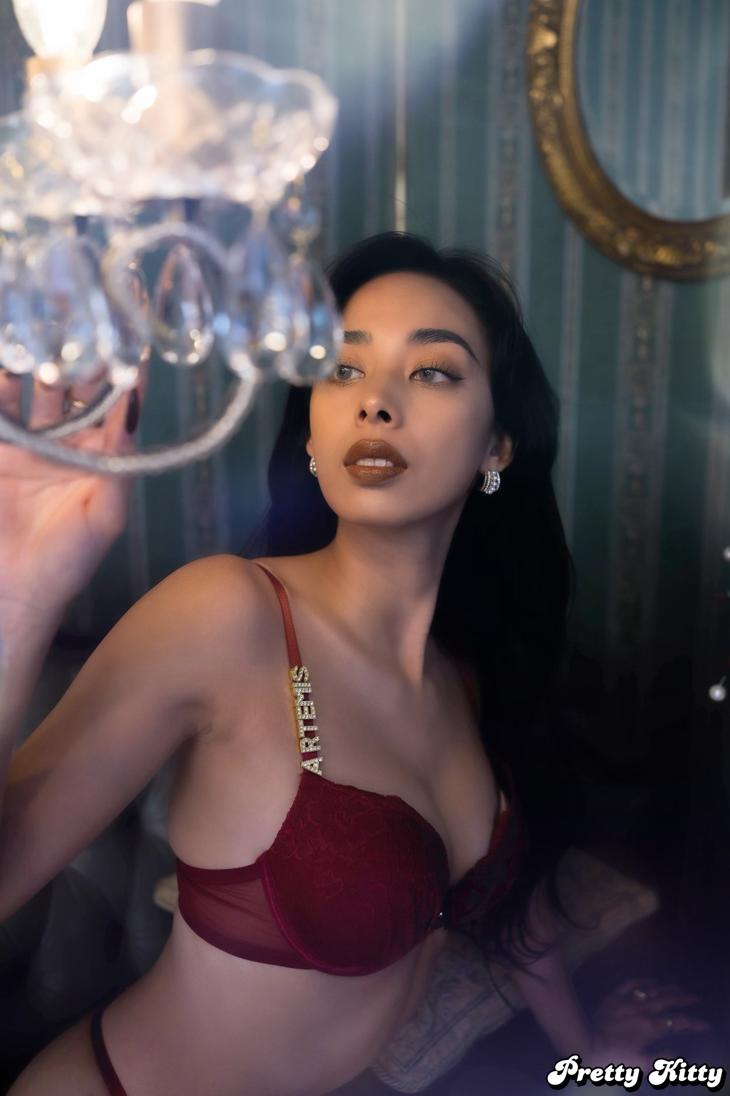 【Pretty Kitty】ホリデー ブラ&ショーツセット レッド