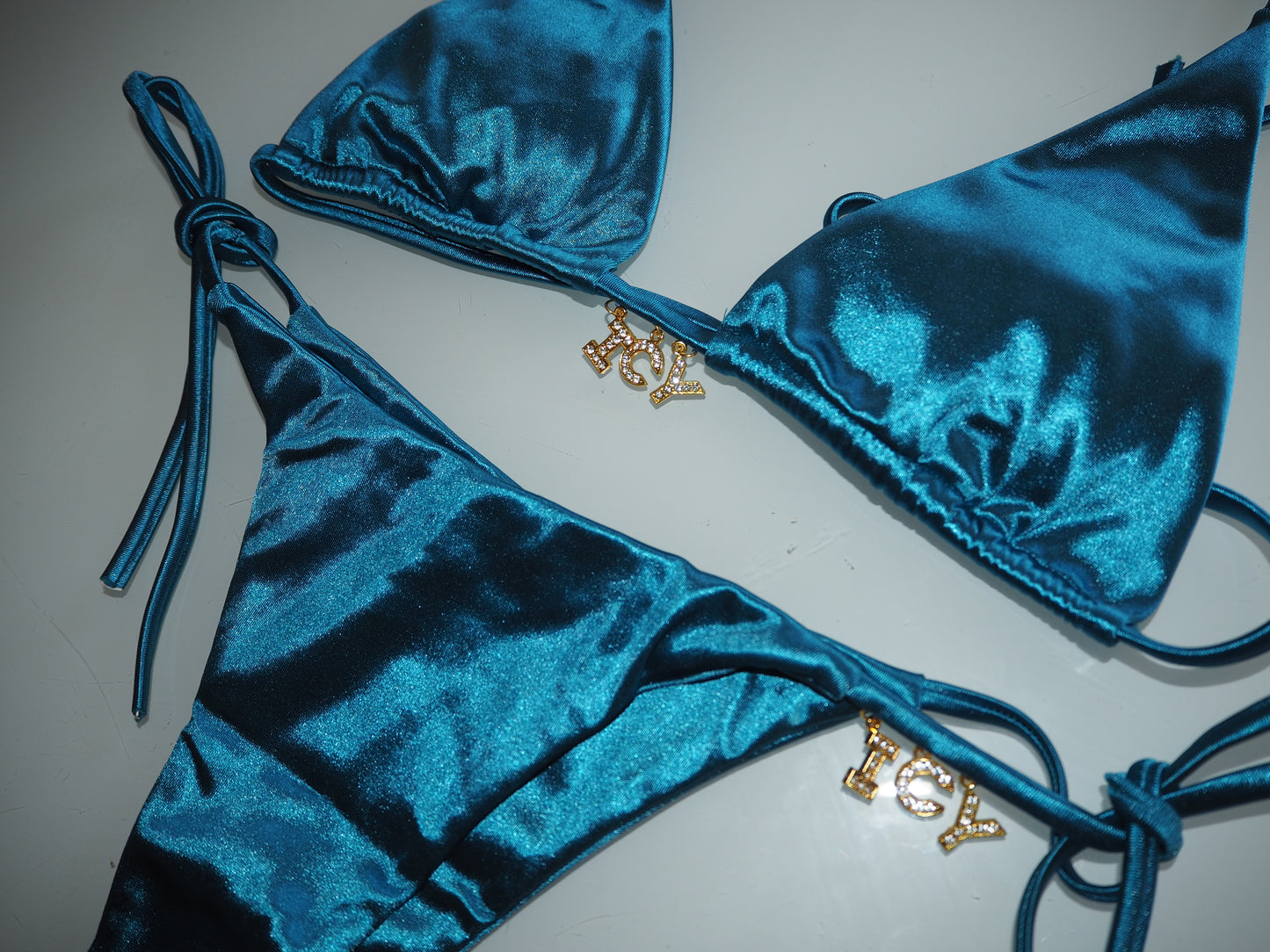 Pretty Kitty Satin Bikini Set